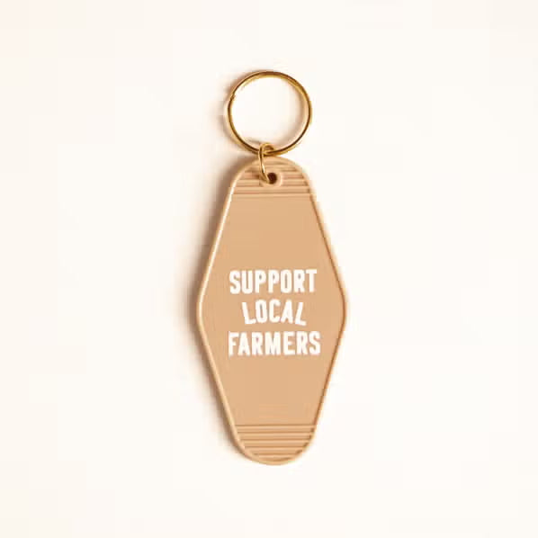 Support Local Farmer's Keychain