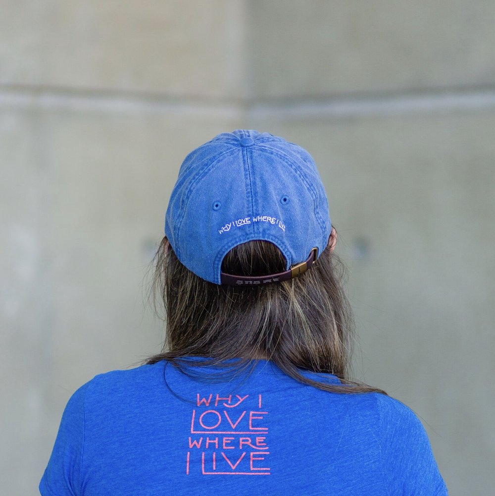 Cactus Dad Hat  Royal Blue – Why I Love Where I Live