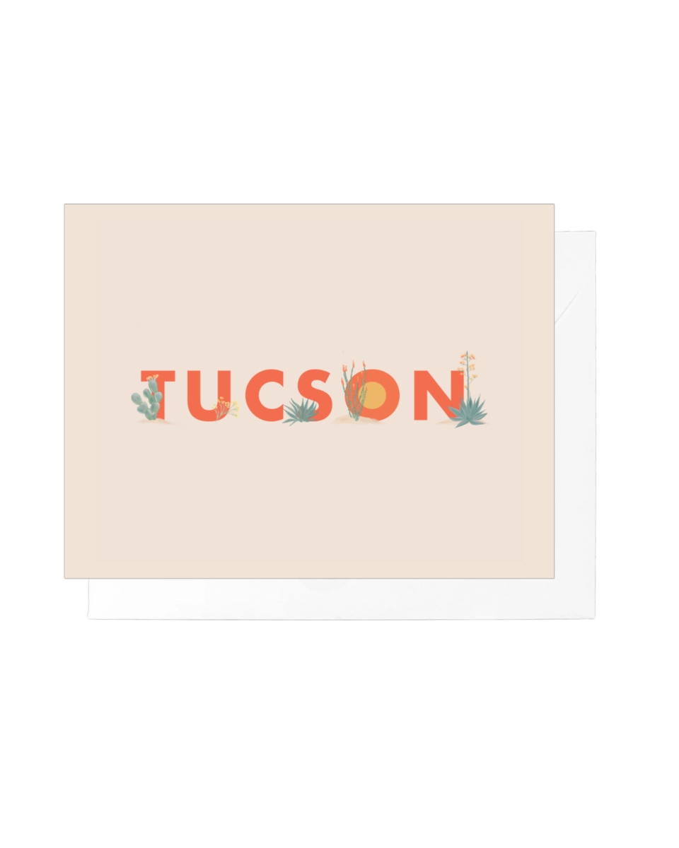 Tucson Desert Flora Greeting Card