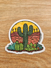 Saguaro Hug Sticker