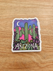 Three Saguaros Sticker
