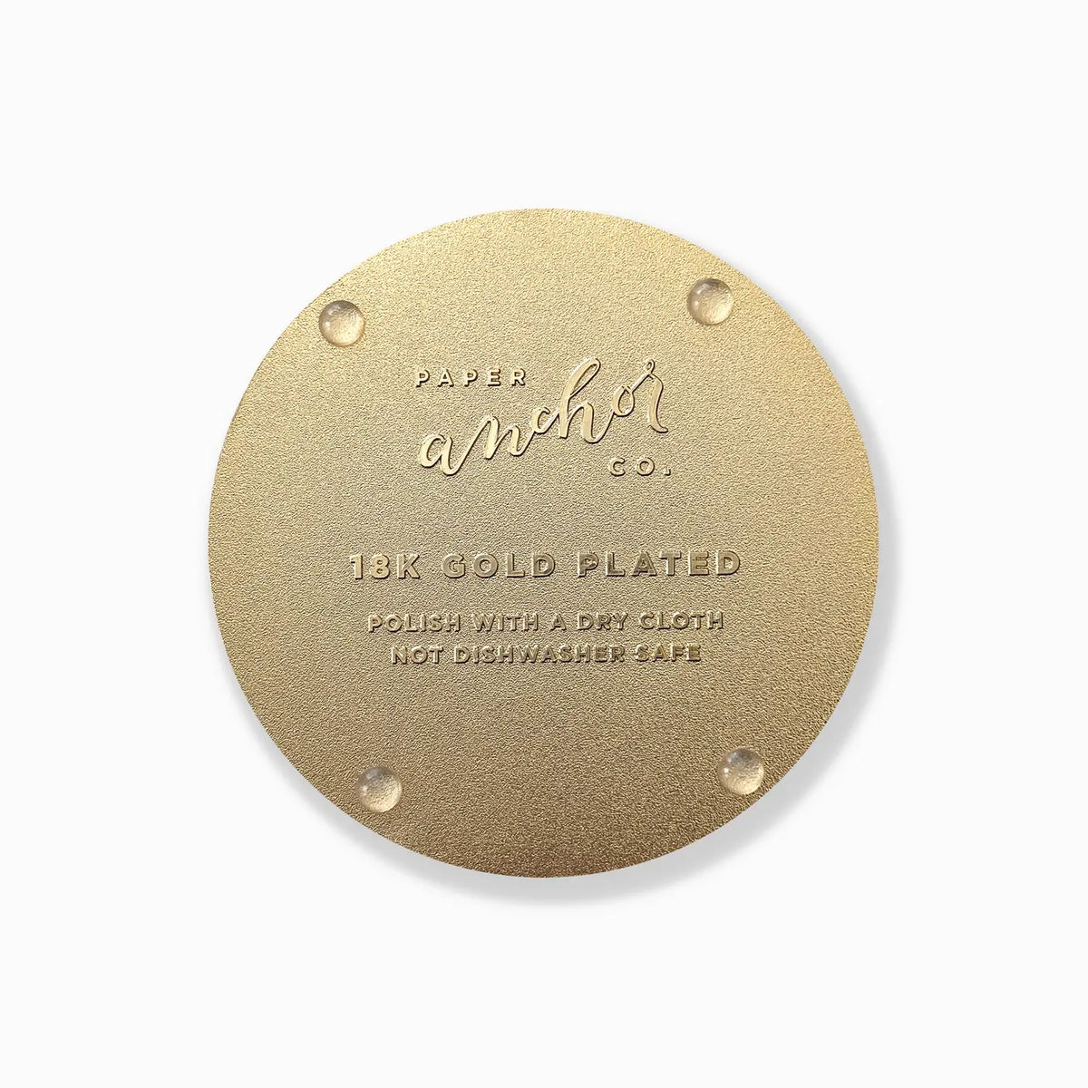 Blooming Desert Gold Drink Coasters | 18k Gold Plated