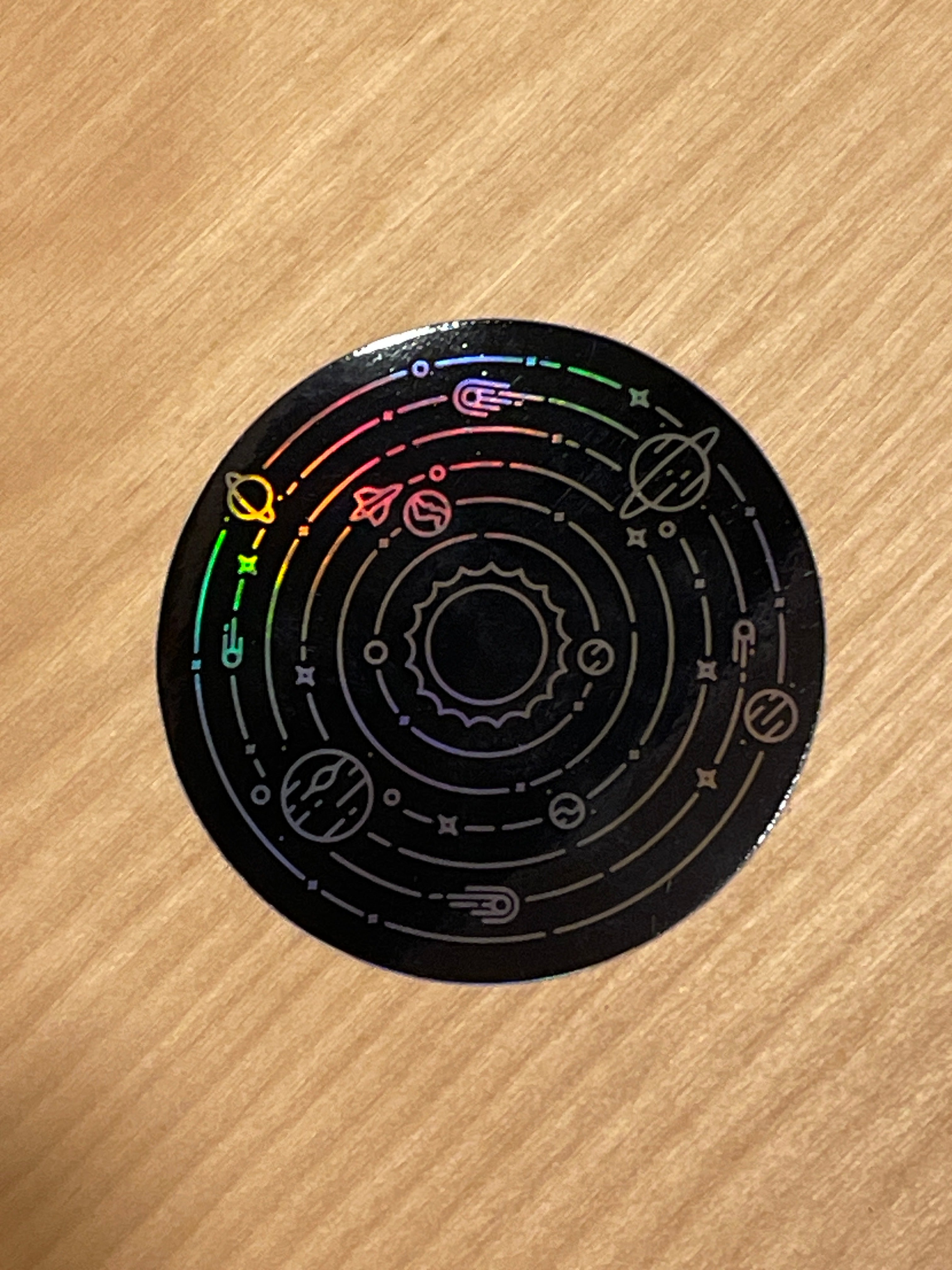 Solar System Holographic Sticker – Why I Love Where I Live