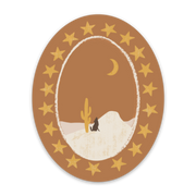 Starstruck Coyote Vinyl Sticker