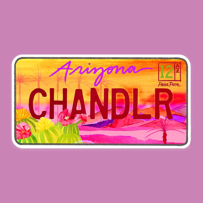 Chandler License Plate Sticker