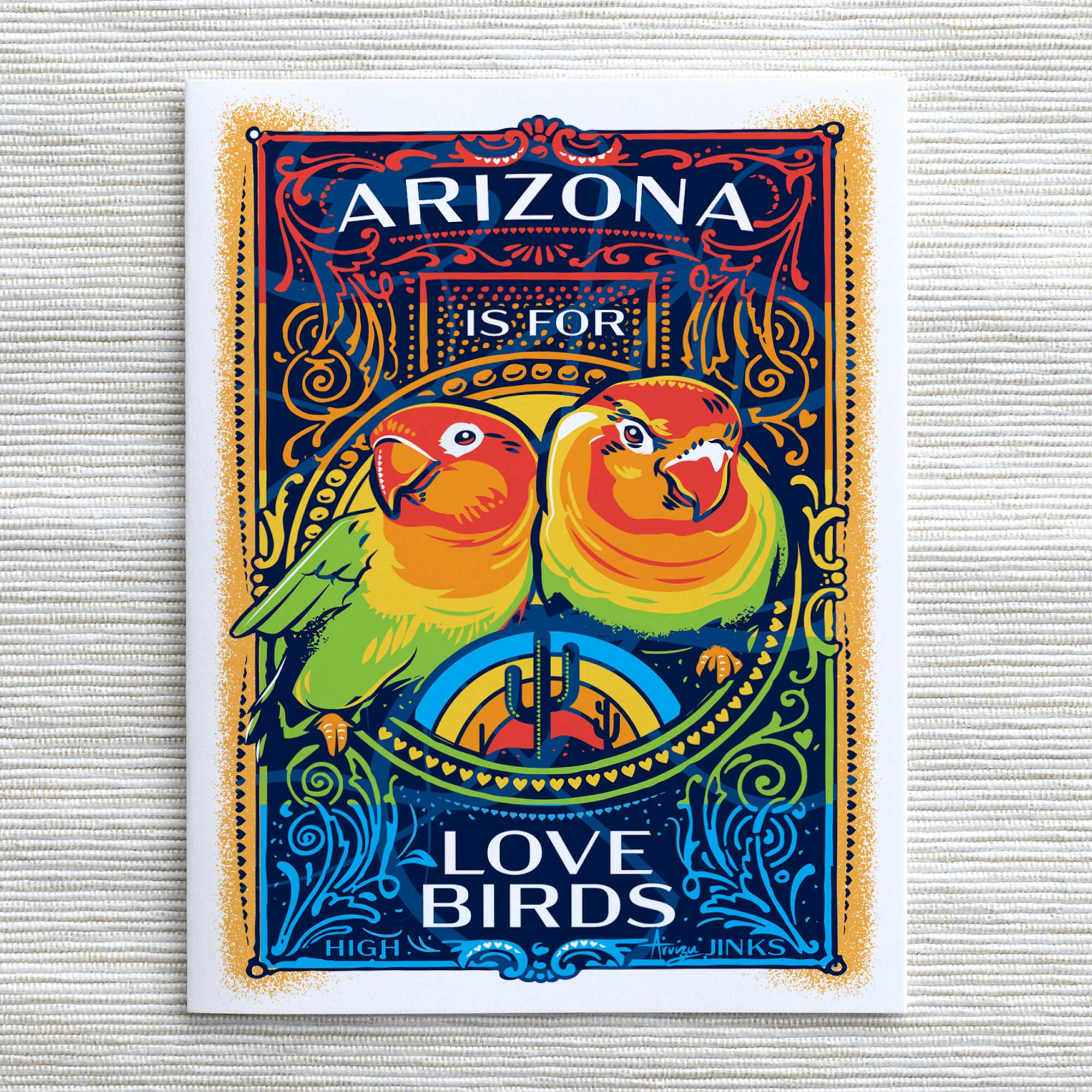 (C) Arizona Is For Lovebirds Greeting Card