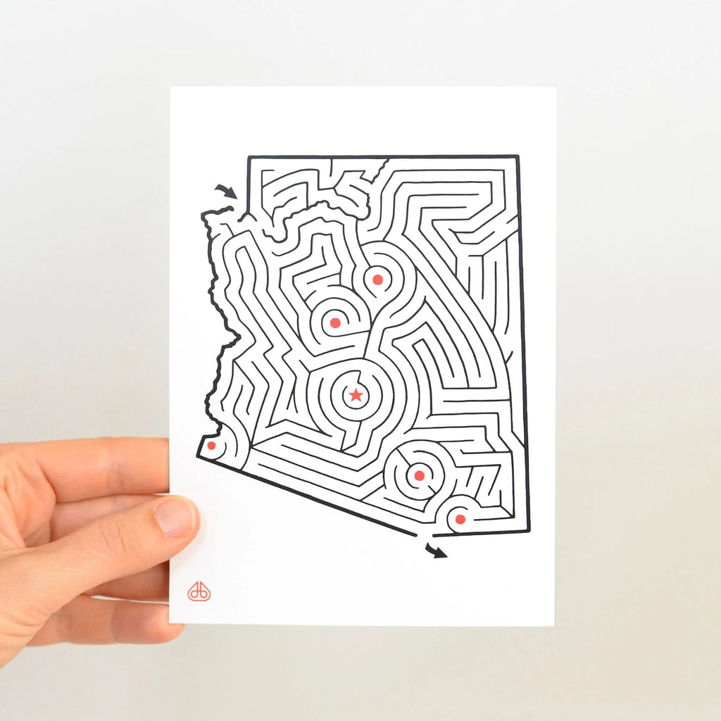 Arizona Maze Postcard