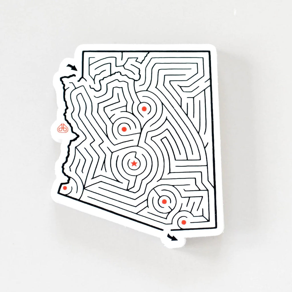 Arizona Maze Sticker