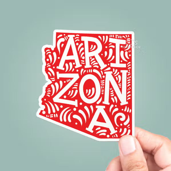 Arizona State Colorful Sticker