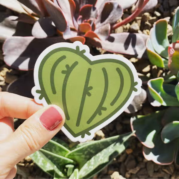 Cactus Heart Desert Sticker