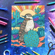 Cactus Wren Art Print