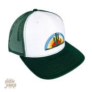 (C) Desert Rainbow Adult Hat | Dark Green