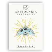 Folk Floral Bird Enamel Pin