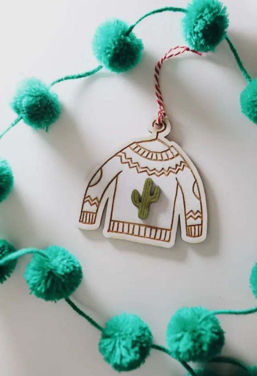 Ugly Sweater Holiday Ornament