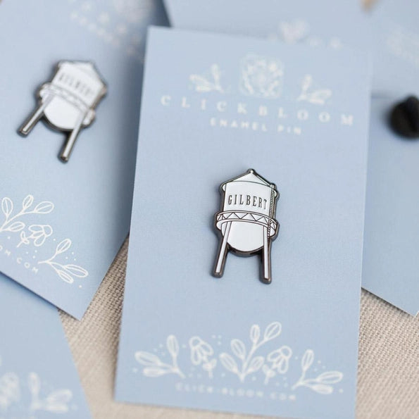 Gilbert Water Tower Enamel Pin