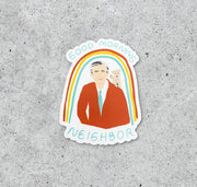 Mr. Rogers Good Morning Neighbor Vinyl Sticker