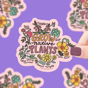Grow Native Plants Sticker