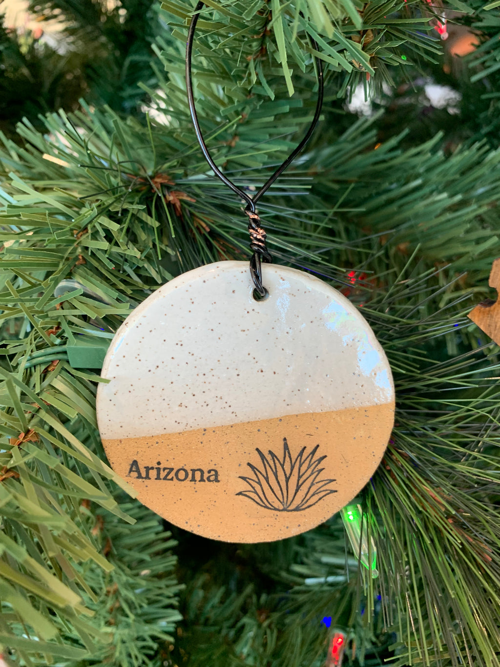 Arizona Agave Ceramic Rustic Ornament