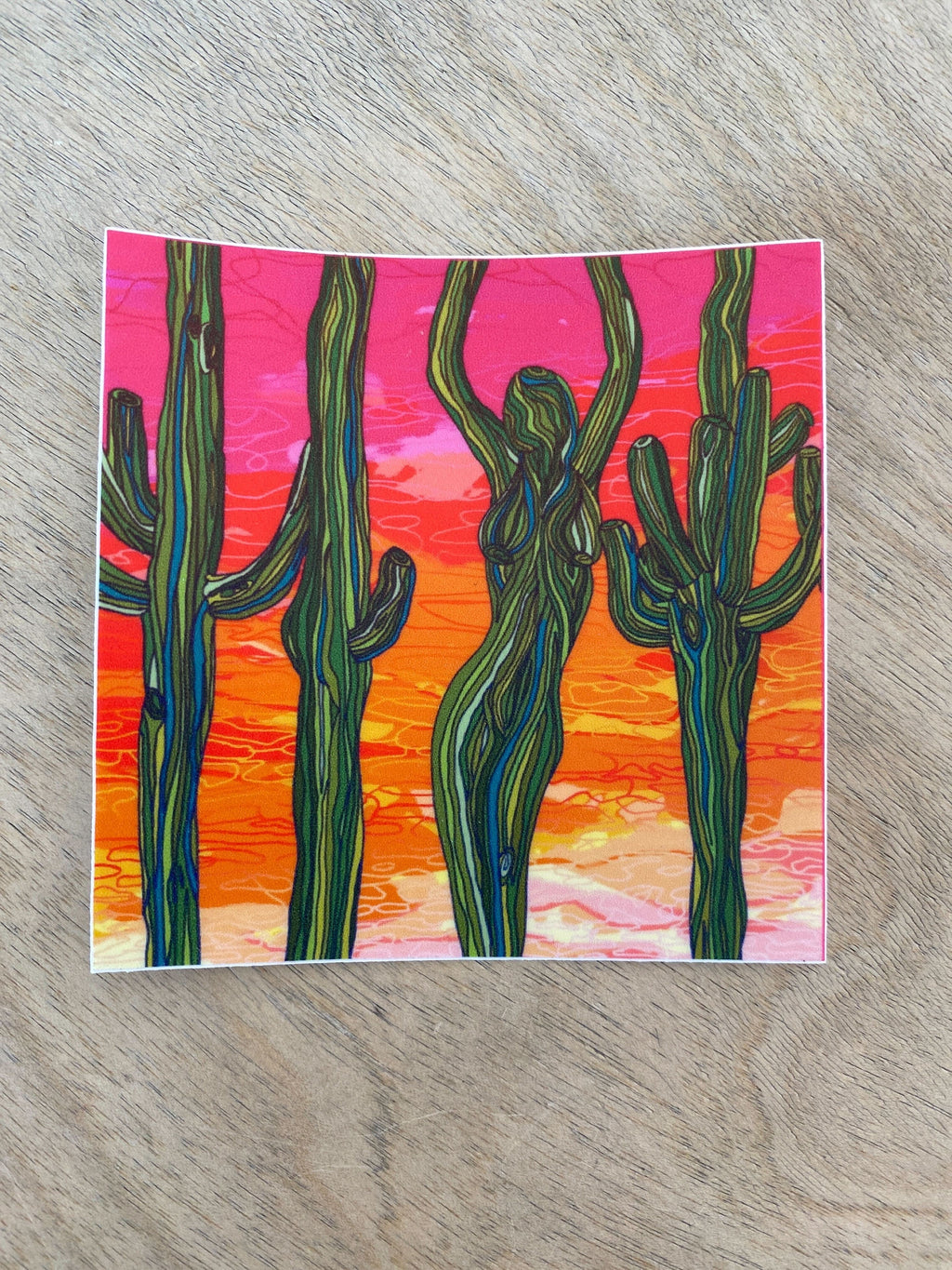 Saguaro Silhouette Sticker