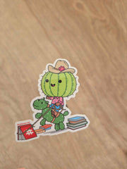 Cactus Cowpoke Sticker