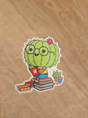 Cactus Reader Sticker
