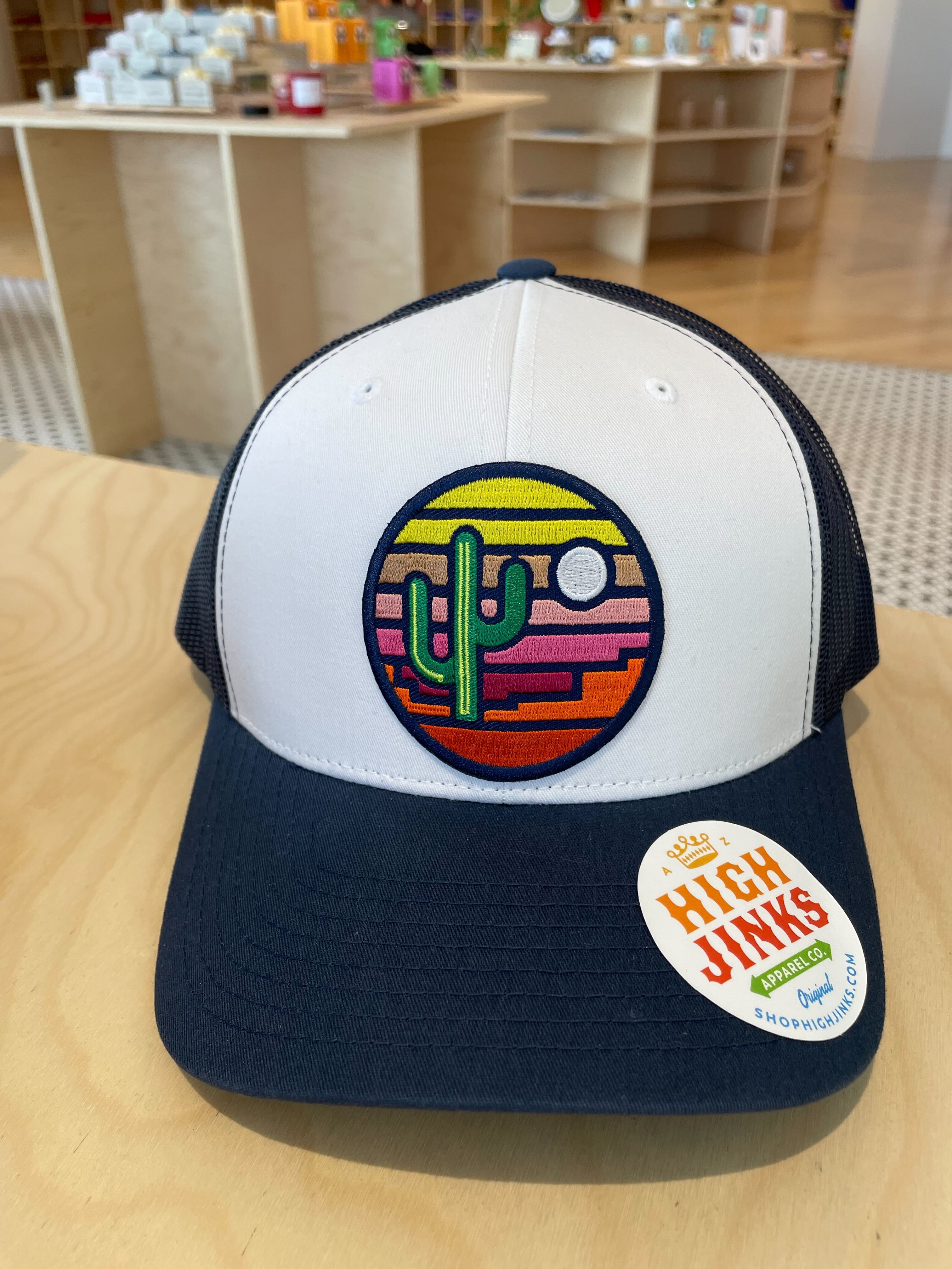 (C) Stained Glass Sunset Adult Hat