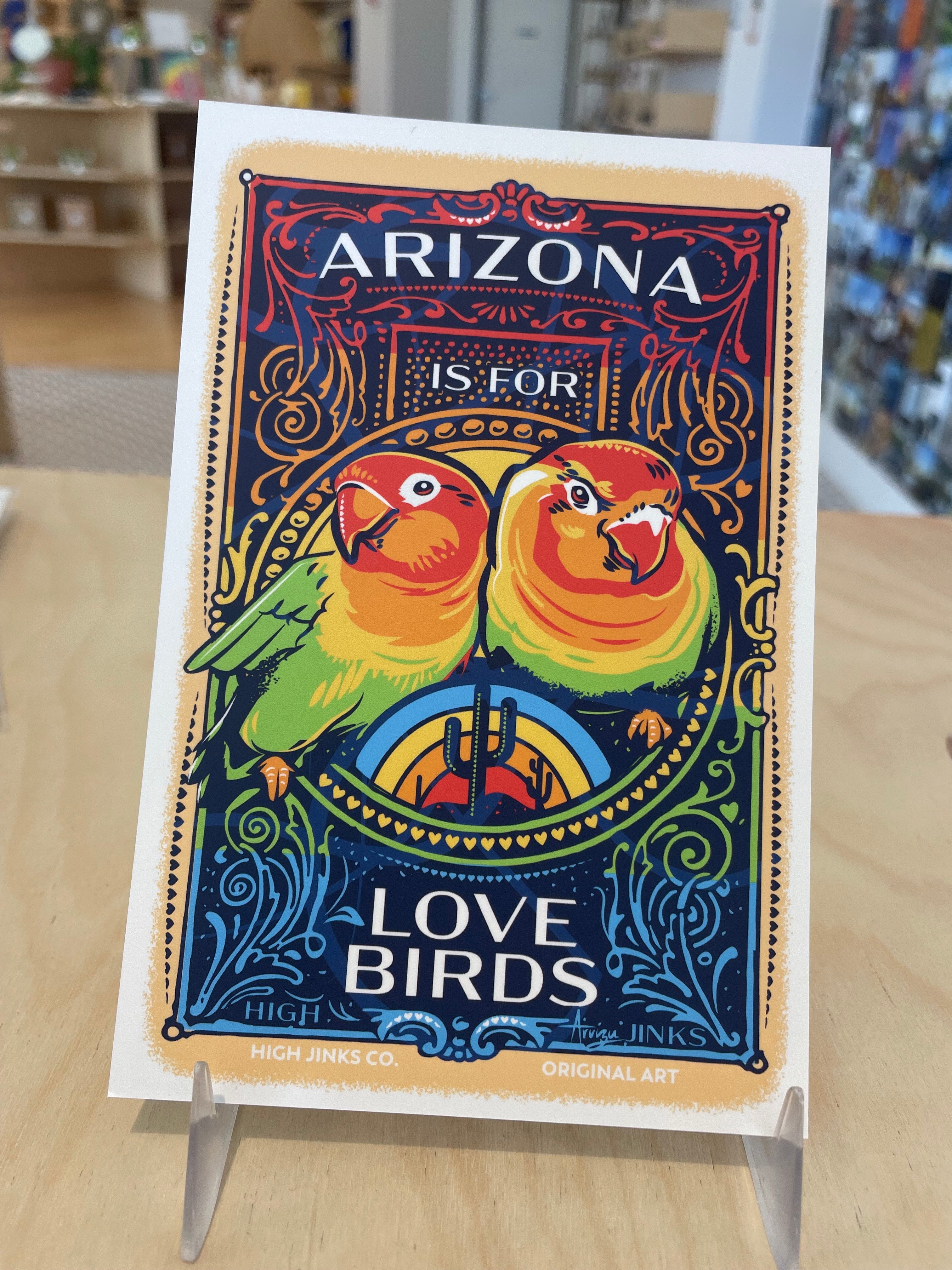 (C) Arizona Is For Lovebirds Postcard