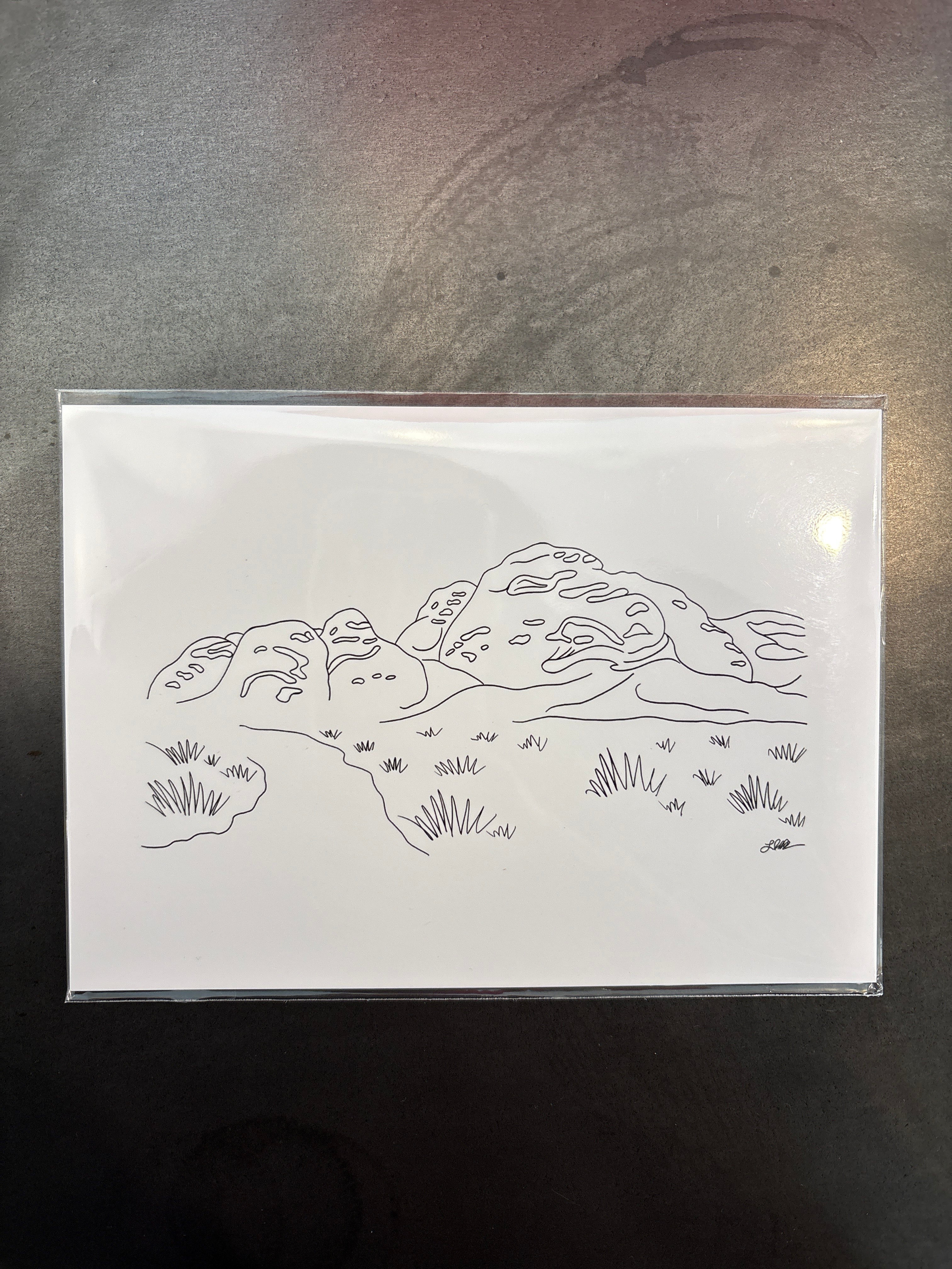 (C) 5x7 - Papago Mtns Print