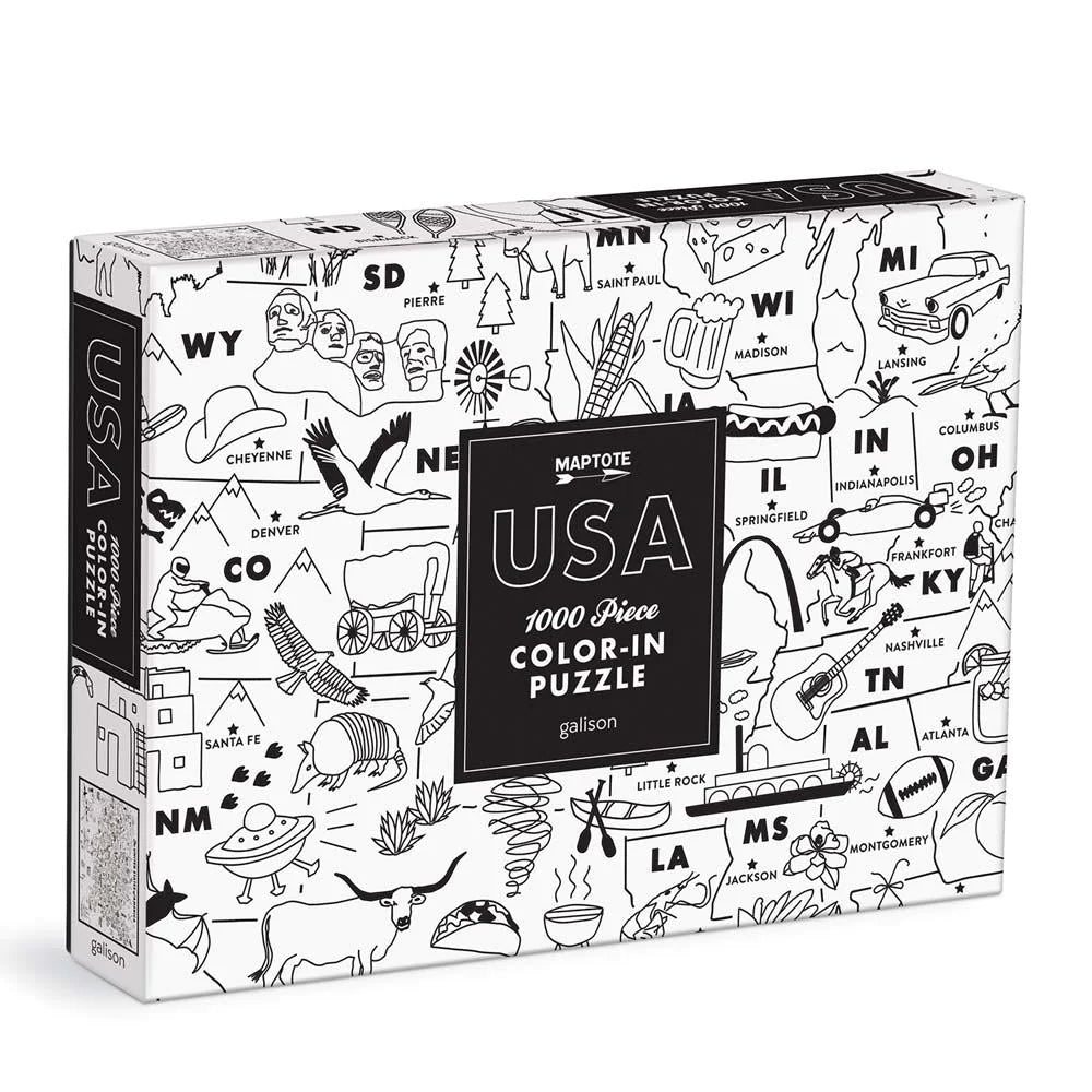 USA Color-In 1000 Piece Puzzle