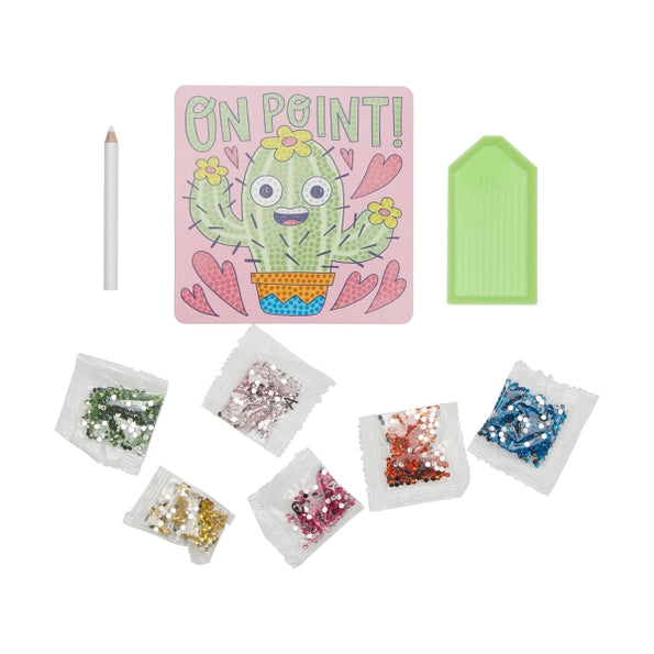 Razzle Dazzle D.I.Y. | Mini Gem Art Kit: Cheery Cactus
