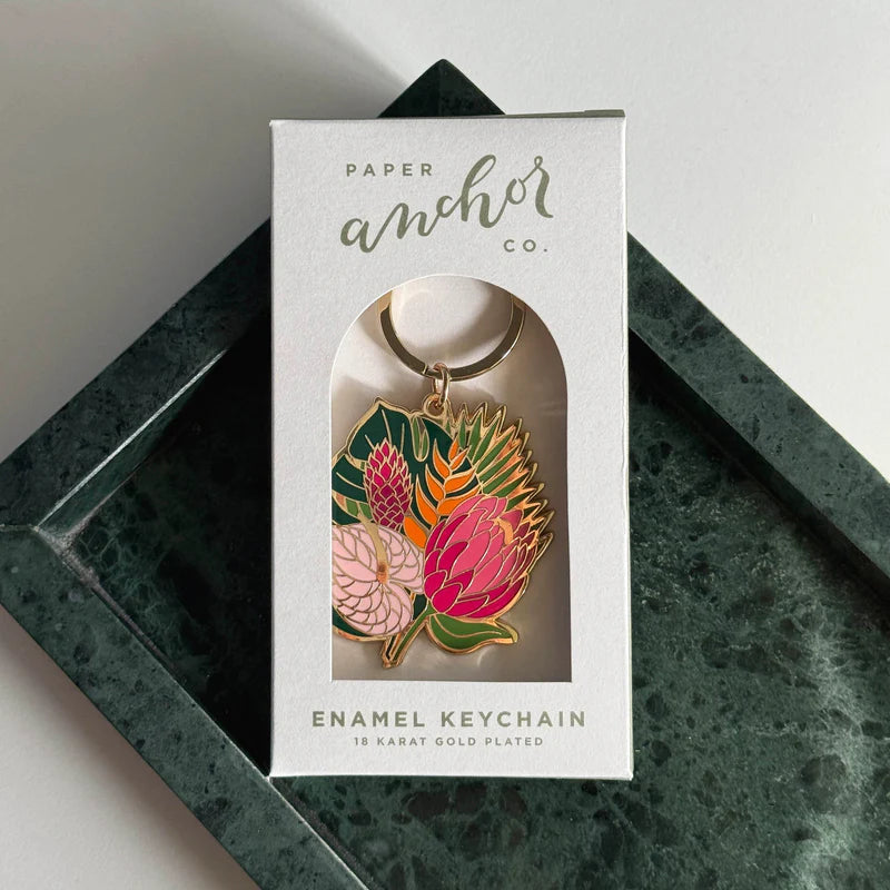 Celeste Tropical Bouquet Flower Keychain
