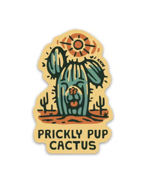 Prickly Pup Cactus Sticker