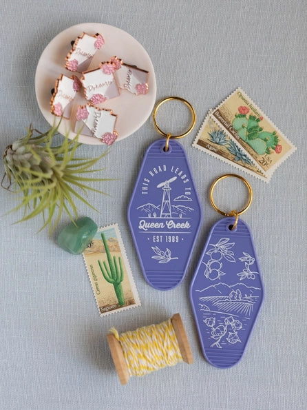 Queen Creek Hotel Keychain