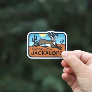 Save the Jackalope Sticker