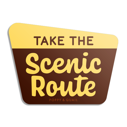 Scenic Route Sticker