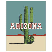 Square Arizona Cactus Magnet