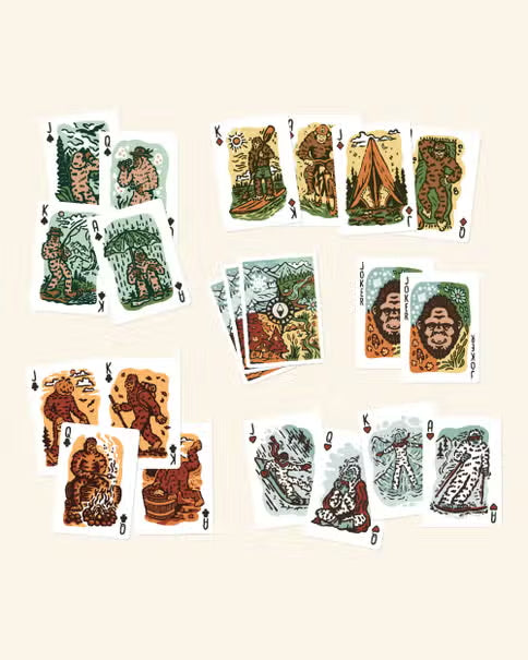 Seasons of Squatch Playing Cards