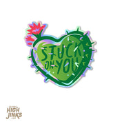 Stuck on You Cactus Sticker