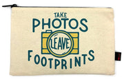 Take Photos, Leave Footprints Pencil Pouch