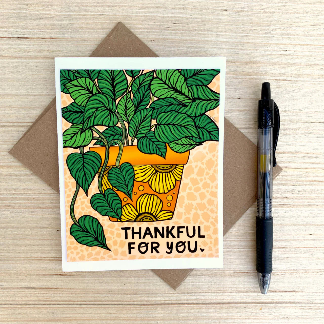 Thankful For You Greeting Card