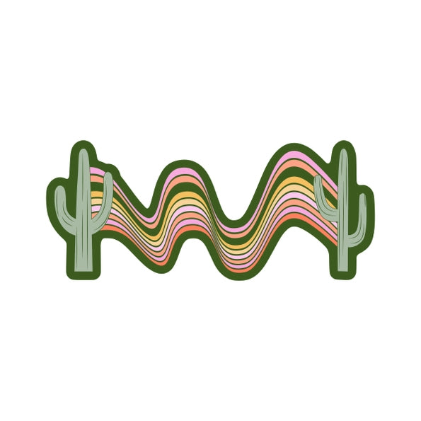 Trippy Cacti Sticker