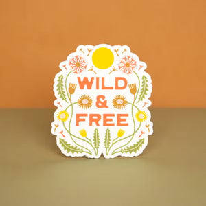 Wild and Free Dandelion Sticker