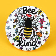 Bee Kind Floral Bug Button