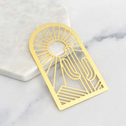 (C) Brass Landscape Bookmark
