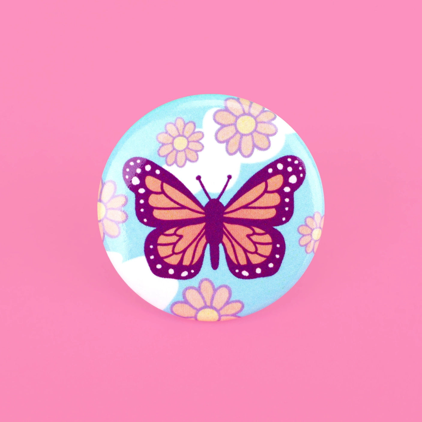 Monarch Butterfly Button – Why I Love Where I Live