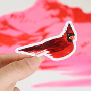 Crimson Cardinal Sticker