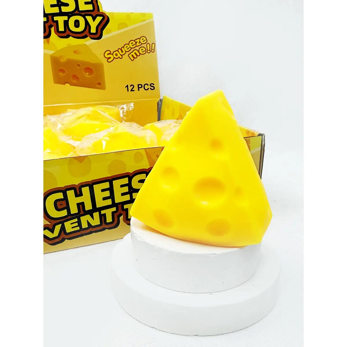 Triangle Cheese Squishy Toy