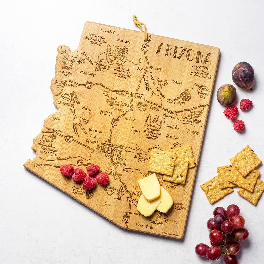Arizona Cutting Board with Engraved Artwork