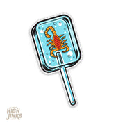 Scorpion Sucker : 3.00" Clear Vinyl Sticker