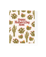 Spring Cactus Mom Mother's Day Greeting Card